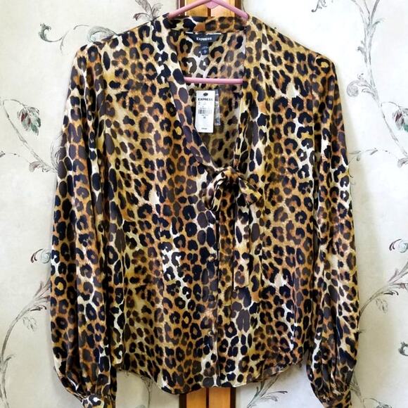 Express Women's Portofino Long Sleeve Blouse XS - Picture 1 of 5